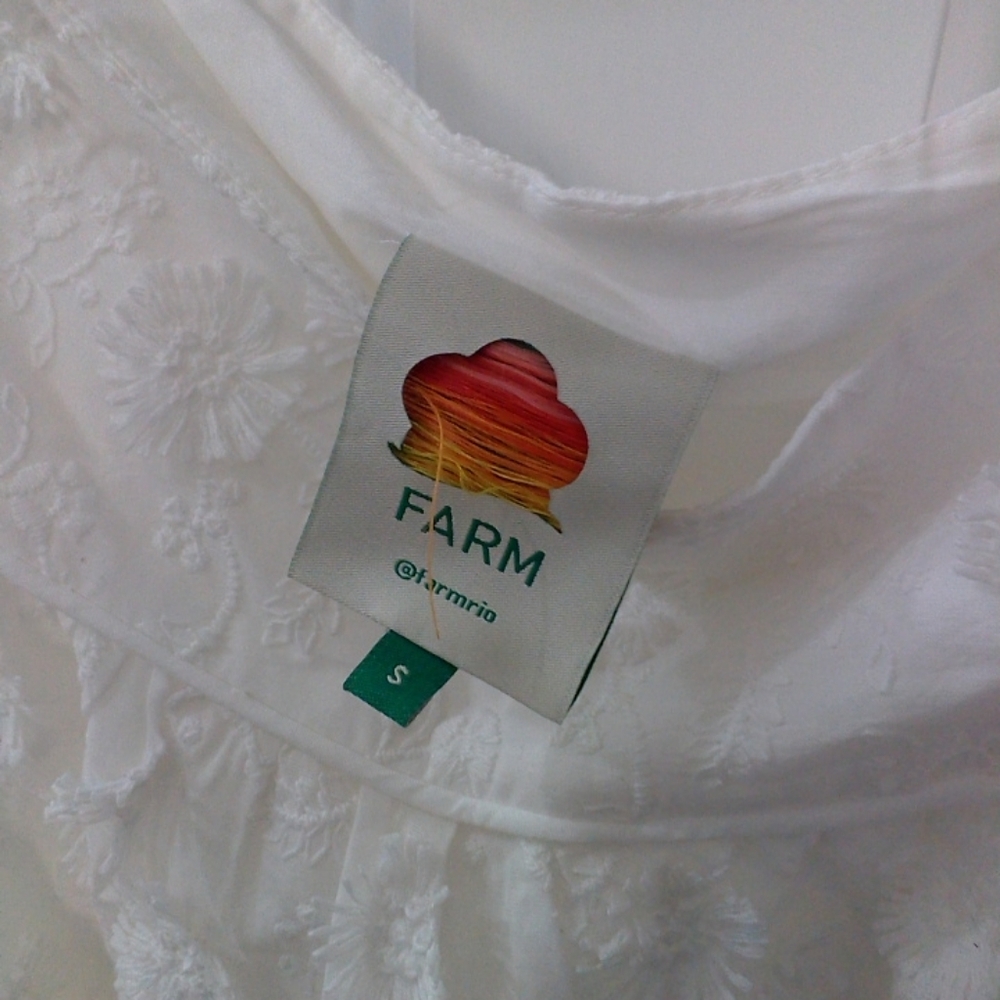 Farm Rio Off-White 3d Flower Midi Skirt - Picture 6 of 6